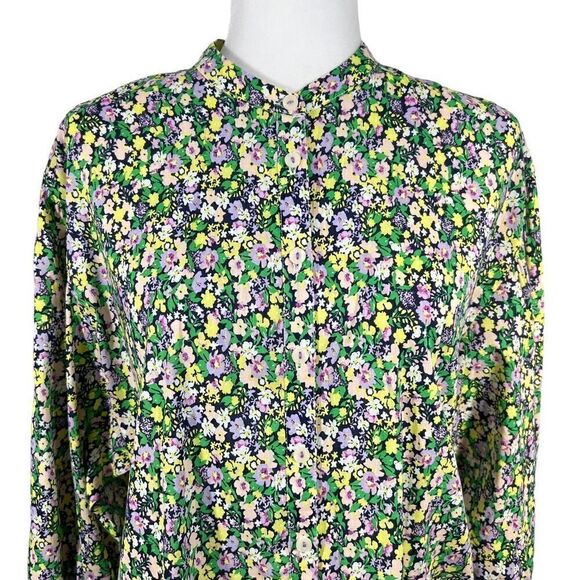 Maeve* By Anthropologie Small Multi-Color Floral Print women’s Long-Sleeve Blous - Picture 2 of 13